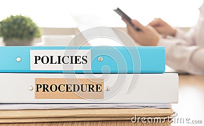 Policies procedure Stock Photo