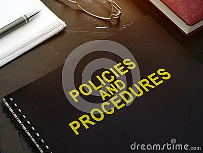 Policies and procedures company documents Stock Photo