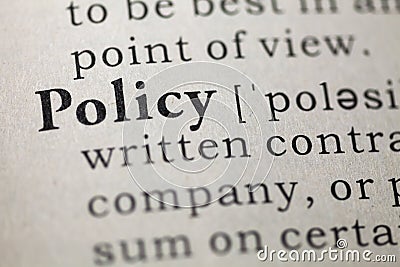 Policy Stock Photo