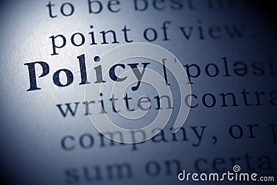 Policy Stock Photo