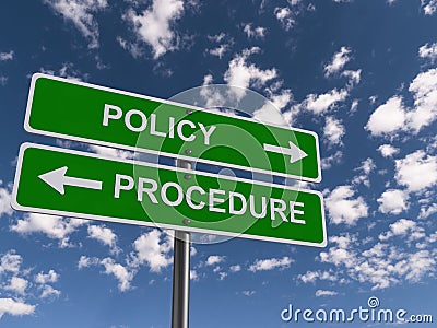 Policy and procedure Cartoon Illustration