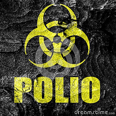 Polio concept background Stock Photo