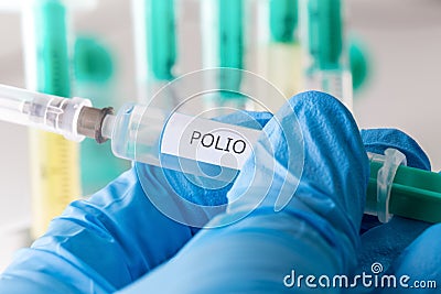 Polio vaccination Stock Photo