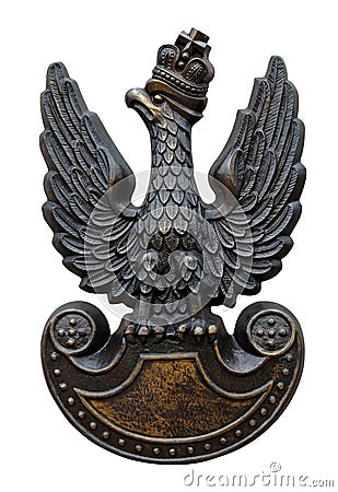 Polish Army insignia eagle Stock Photo