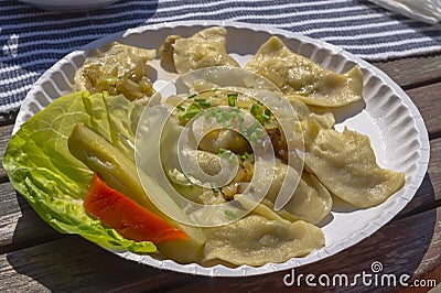 Polish dumplings Stock Photo