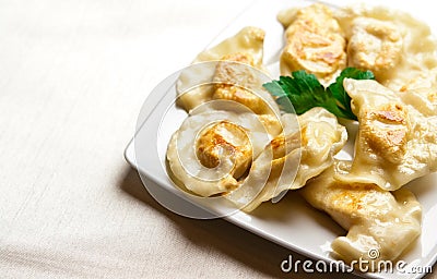 Polish dumplings Stock Photo