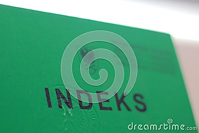 Polish indeks Editorial Stock Photo