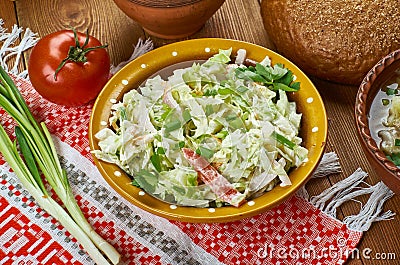 Polish Leek Salad Stock Photo