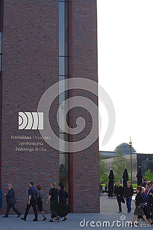 Polish National Radio Symphony Orchestra in Katowice Editorial Stock Photo