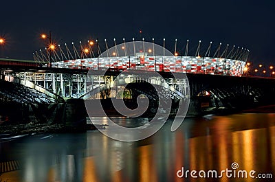 Polish National Stadium Warsaw Stock Photo