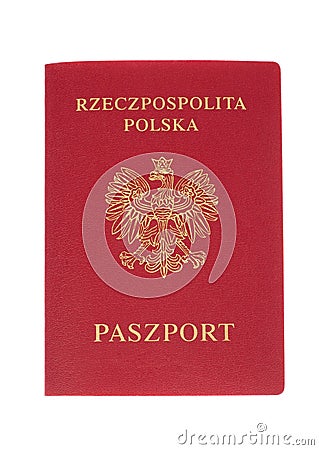 Polish Passport Stock Photo