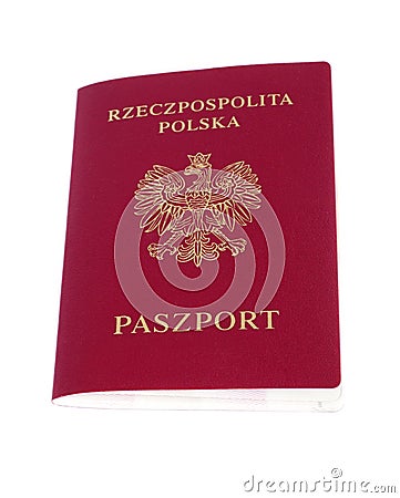 Polish Passport Stock Photo