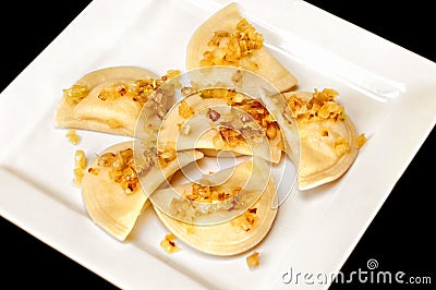 Polish pierogi Stock Photo