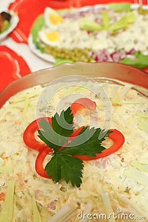 Polish salad Stock Photo