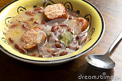 Polish Sauerkraut Soup Stock Photo