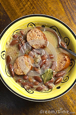 Polish Sauerkraut Soup Stock Photo