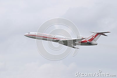 Polish Tupolev 154M which crashed in Smolensk (Russia) Editorial Stock Photo