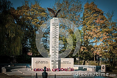 The Polish War Memorial in West London Editorial Stock Photo