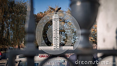 The Polish War Memorial in West London Editorial Stock Photo