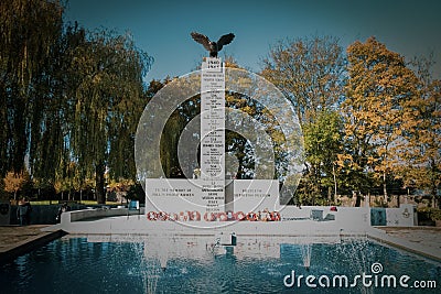 The Polish War Memorial in West London Editorial Stock Photo