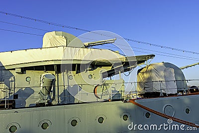 Polish warship - museum ORP Blyskawica Lightning - Gdynia, Tricity, Pomerania, Poland Editorial Stock Photo