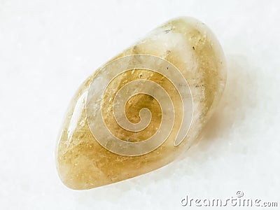 Polished Prasiolite gemstone on white Stock Photo