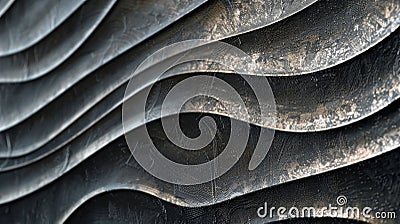 A polished and reflective finish on the graphite heat spreader displaying a mesmerizing array of shimmering lines and Stock Photo