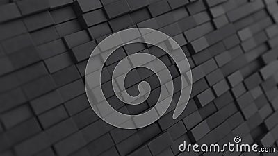 Polished simple 3d render Tiles arranged to create a Futuristic wall. 3D, Concrete Background formed from Rectangular blocks. 3D Stock Photo