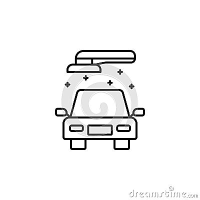 Polisher carwash icon. Element of car wash thin line icon Stock Photo