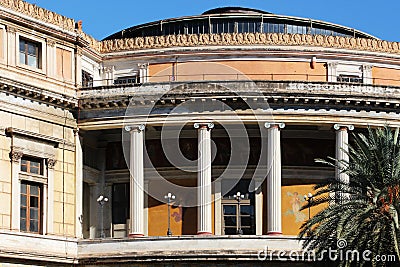 Politeama theater, palermo, sicily Stock Photo