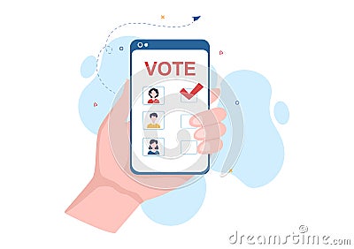 Political Candidate Illustration with Debates Concept for Promotion, Election Campaign, Active Discussion and Get Votes Vector Illustration