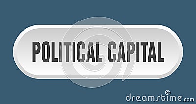 political capital button Vector Illustration