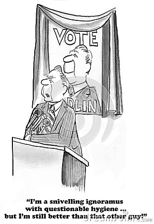 Political Cartoon Stock Photo