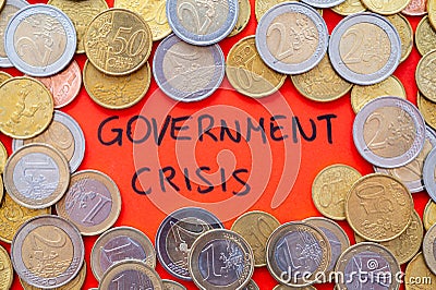 Political crisis and crisis of government, and economy. Stock Photo