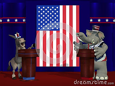 Political Debate Editorial Stock Photo