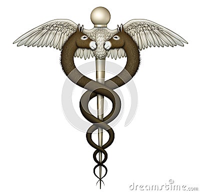 Political Democrat Medical Symbol Cartoon Illustration