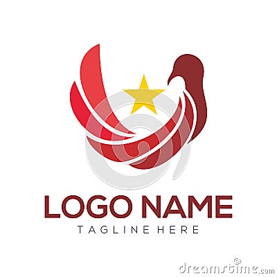 Political logo and icon design Vector Illustration