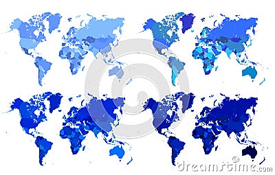 Political map of the world Stock Photo