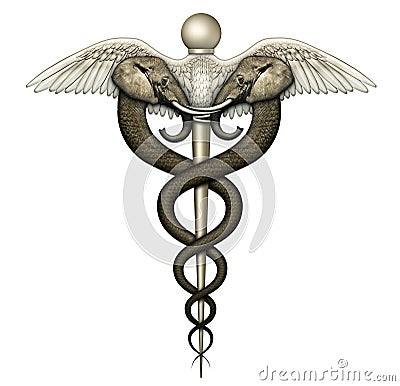 Political Republican Medical Symbol Cartoon Illustration