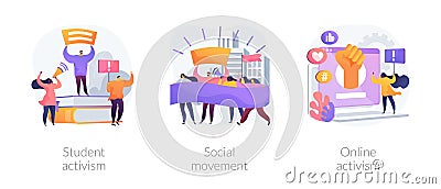Political and social change abstract concept vector illustrations. Vector Illustration