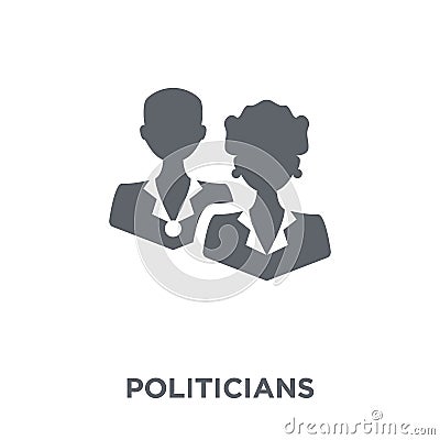 Politicians icon from Political collection. Vector Illustration