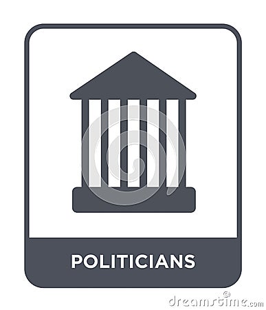 politicians icon in trendy design style. politicians icon isolated on white background. politicians vector icon simple and modern Vector Illustration