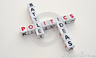 Politics: battle for ideas Stock Photo