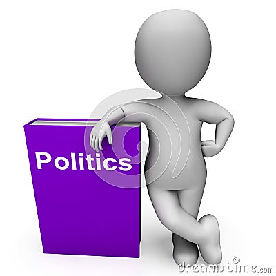 Politics Book And Character Shows Books About Government Democracy Stock Photo