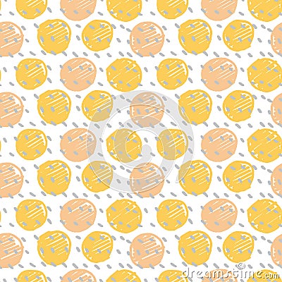 Polka dot modern pattern Vector Illustration