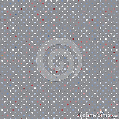 Polka Dot Old Scratch Pattern. Retro Styled Vector Vector Illustration