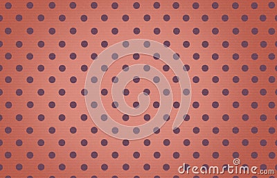 Polka dot with orange pastel color background Stock Photo