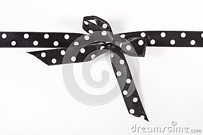 Polka Dot Ribbon Stock Photo