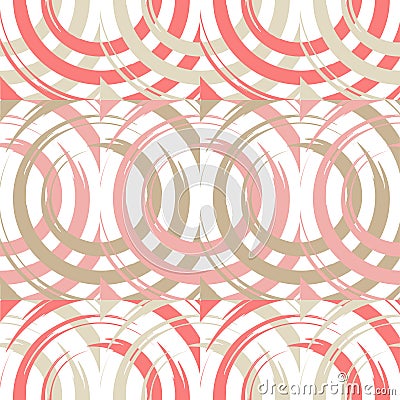 Polka dot seamless pattern. Circles in the square. Manual hatching. Brushwork. Scribble texture. Stock Photo