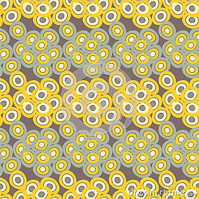 Polka dot seamless pattern. Vector illustration. Retro motif. Stock Photo